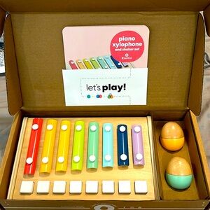 Let’s Play Panda Crate - piano xylophone and shaker set